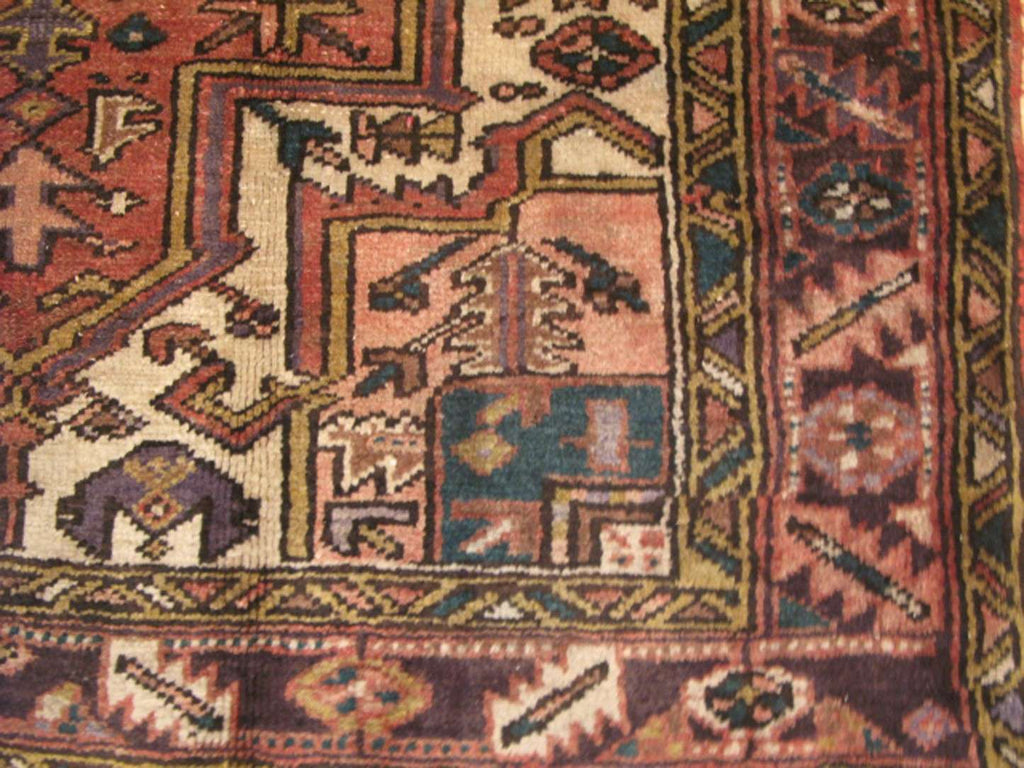 4' 7" x 7' 3" Persian Heriz Rug image 9