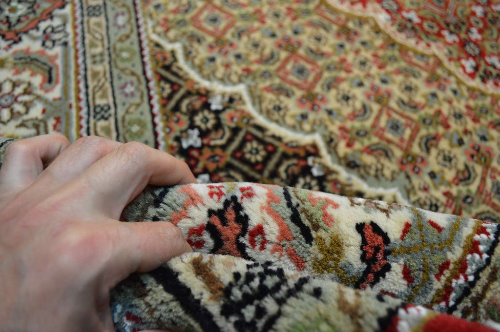6' 3" x 9' 5" India Tabriz Rug image 11