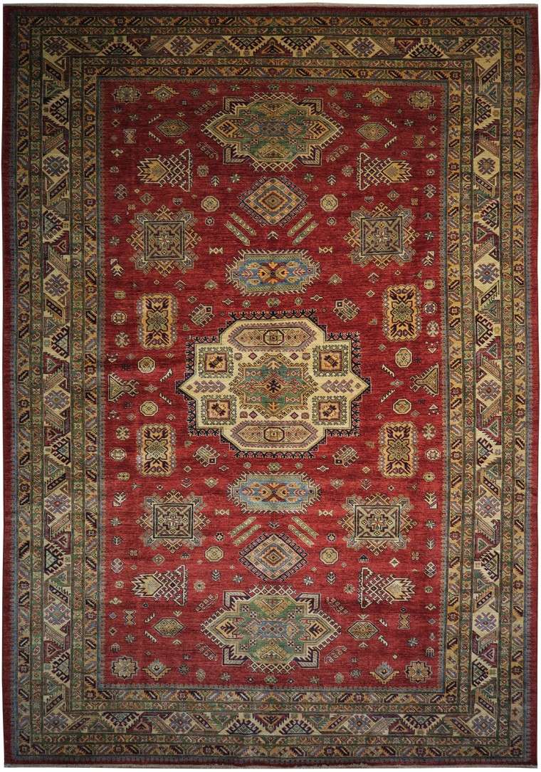 9' 0" x 12' 9" Pakistan Kazak Rug image 0