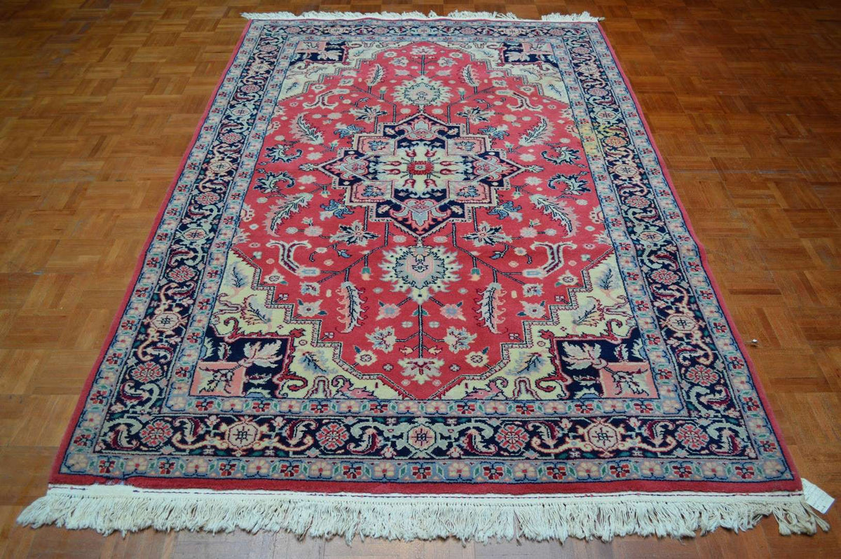 5' 5" x 8' 8" India Heriz Rug image 1