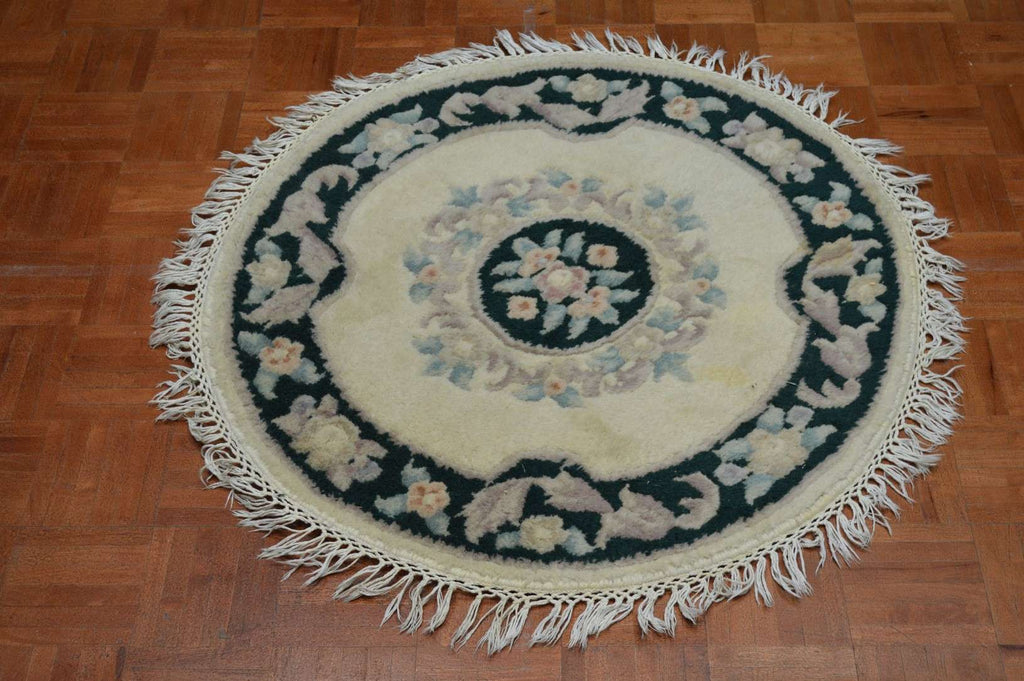 3' 0" x 3' 0" China Tabriz Round Rug image 1