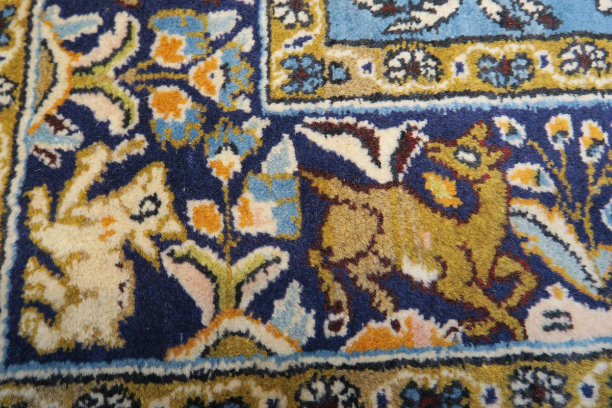 3' 5" x 5' 2" Persian Qum Rug image 2