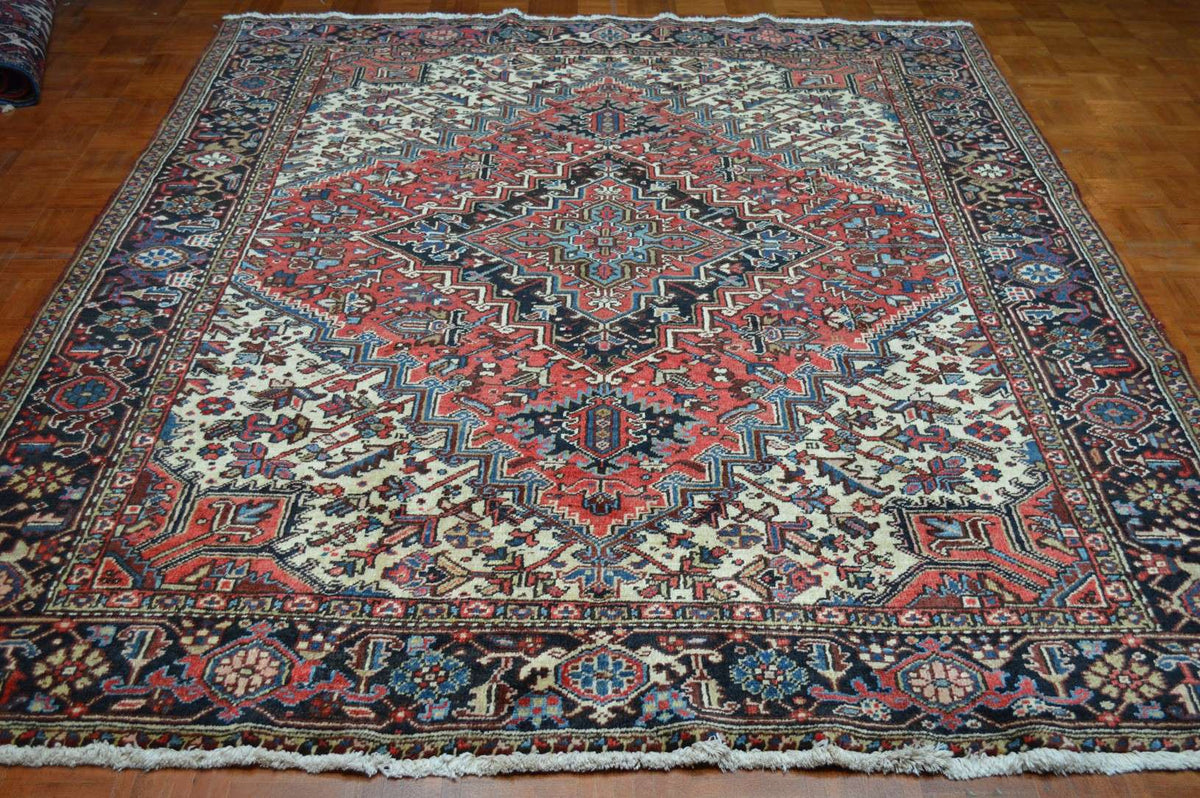 7' 4" x 8' 7" Persian Heriz Rug image 1