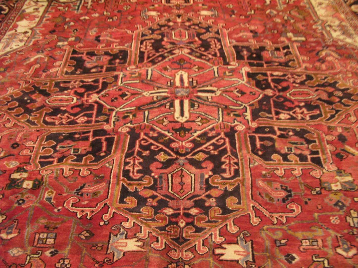 8' 1" x 11' 7" Persian Heriz Rug image 2