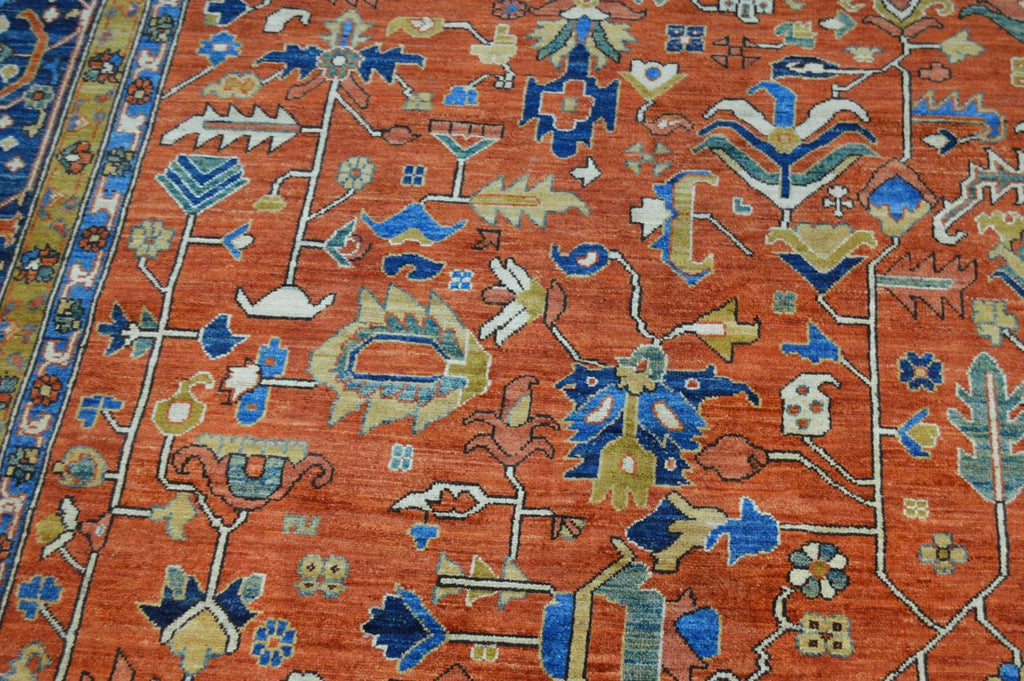 11' 8" x 19' 8" Pakistan Serapi Rug image 2