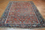 6' 6" x 9' 5" Persian Heriz Rug image 3