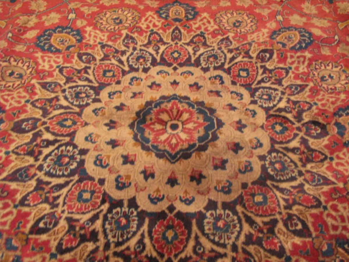 9' 9" x 12' 1" Persian Mashhad Rug image 7