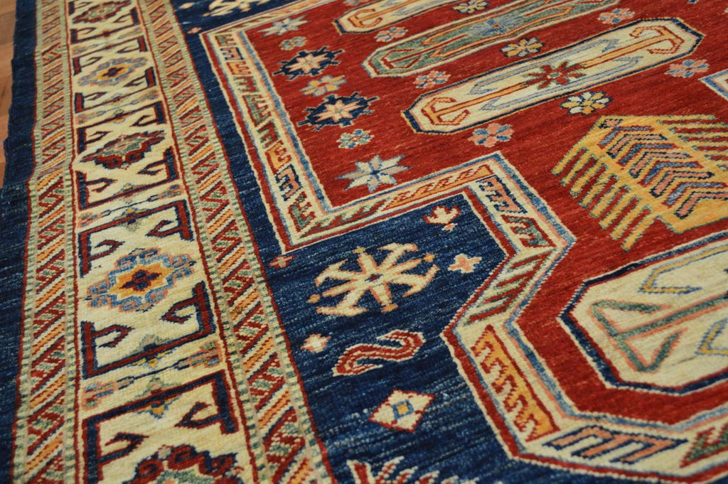 4' 0" x 6' 3" Pakistan Kazak Rug image 5