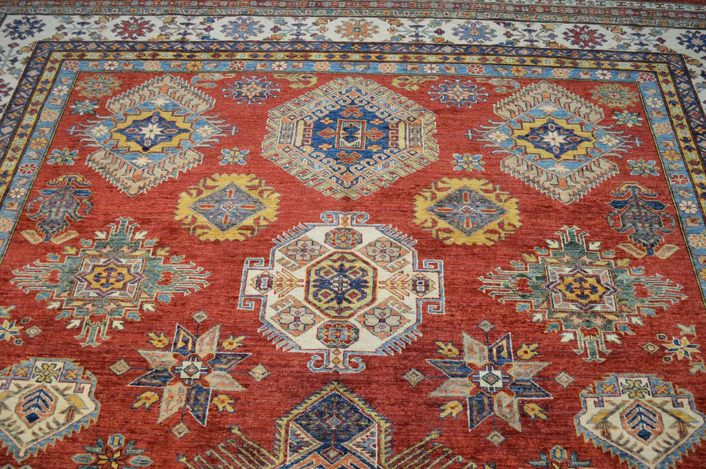 9' 0" x 11' 3" Pakistan Kazak Rug image 9
