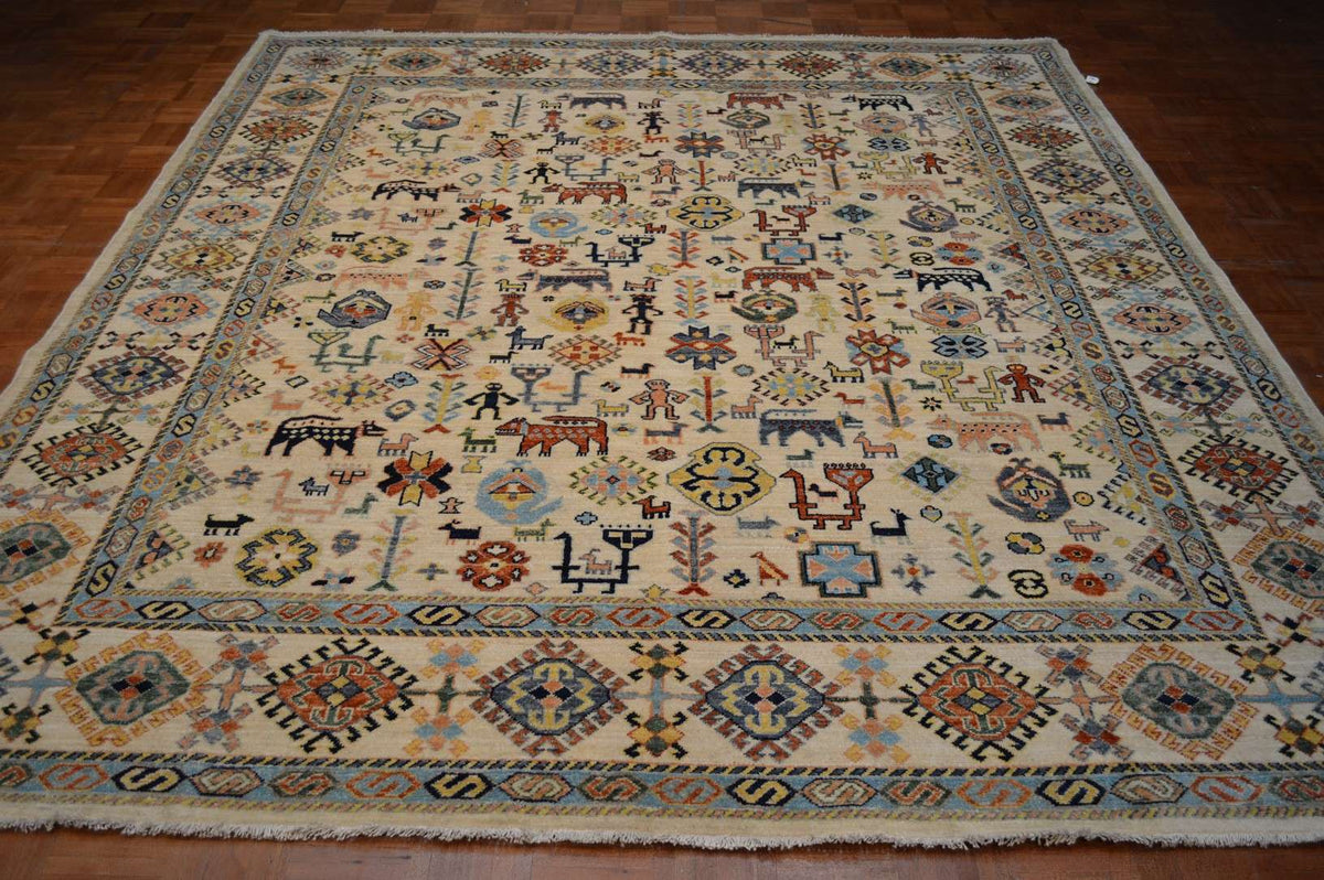 8' 1" x 9' 10" Pakistan Chobi Rug image 1