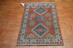 2' 7" x 4' 1" Pakistan Kazak Rug image 1