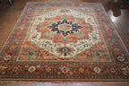 11' 8" x 14' 8" India Serapi Rug image 1