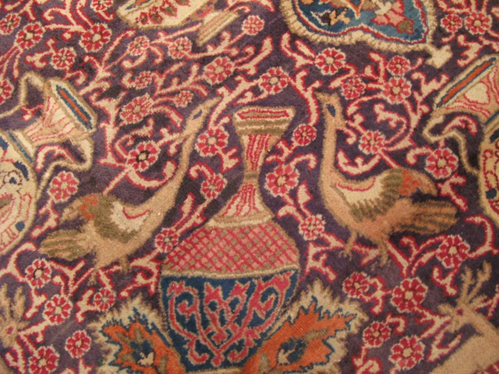 9' 7" x 12' 9" Persian Kashmar Rug image 3
