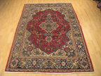 4' 4" x 7' 0" Persian Qum Rug image 1