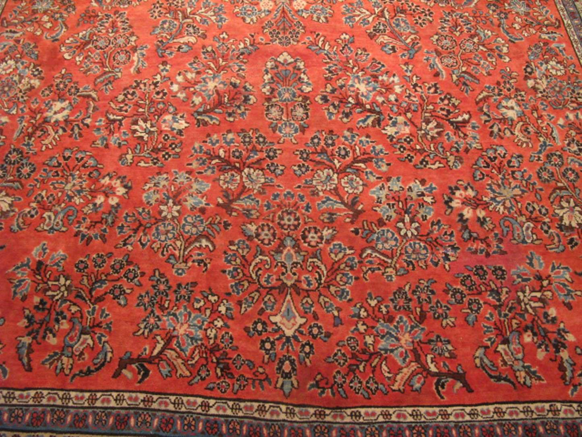 8' 9" x 12' 7" Persian Sarouk Rug image 6