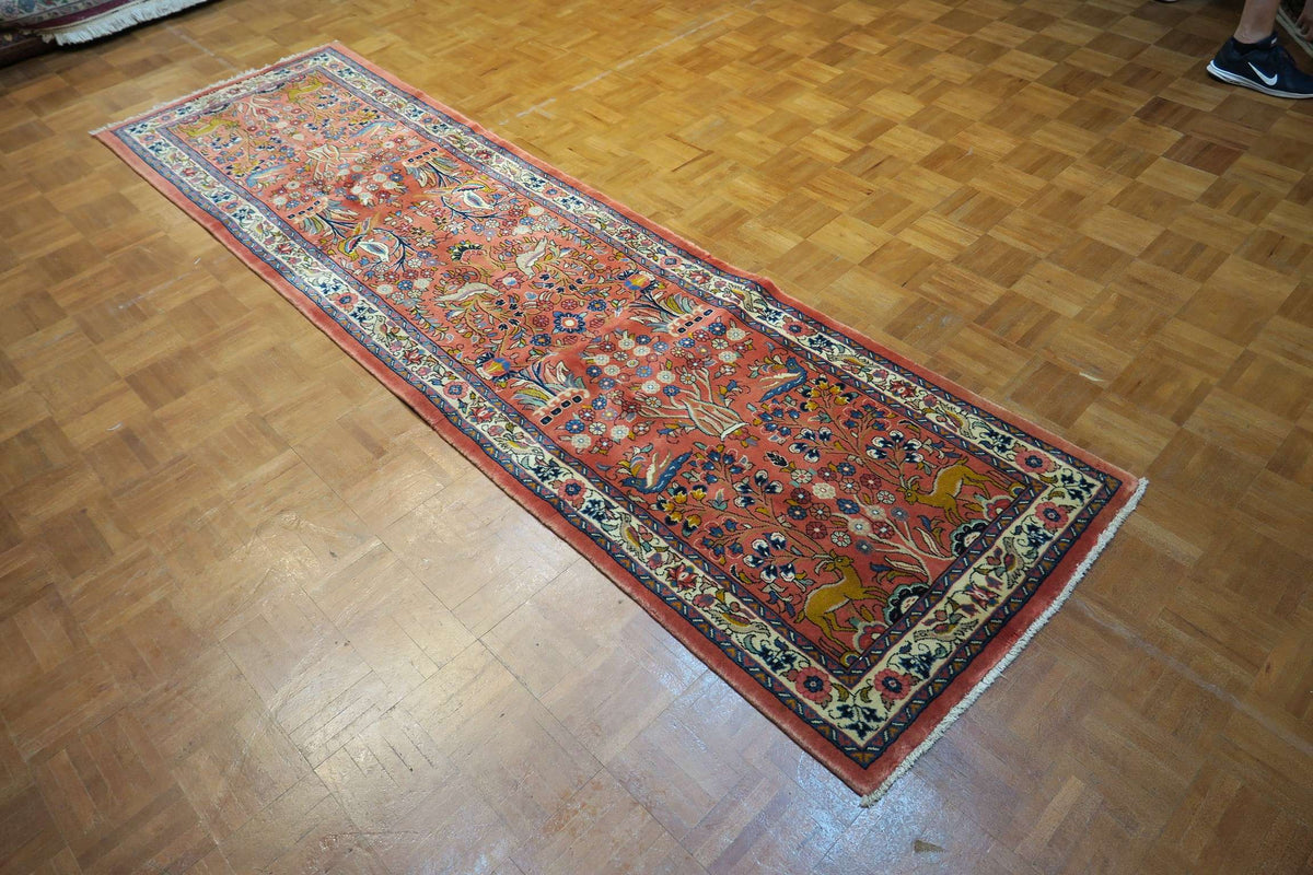 2'6'' x 9'3'' Persian Sarouk Runner image 10