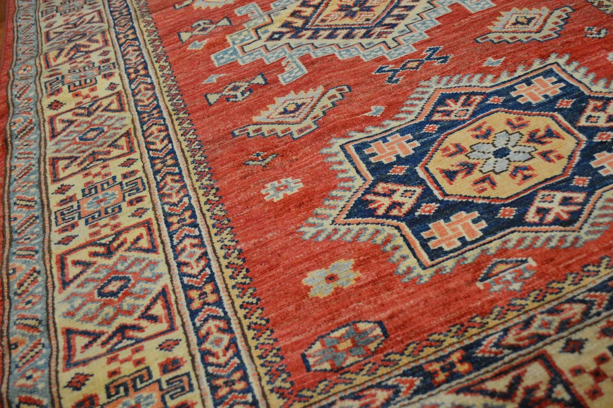 3' 5" x 4' 10" Pakistan Kazak Rug image 6