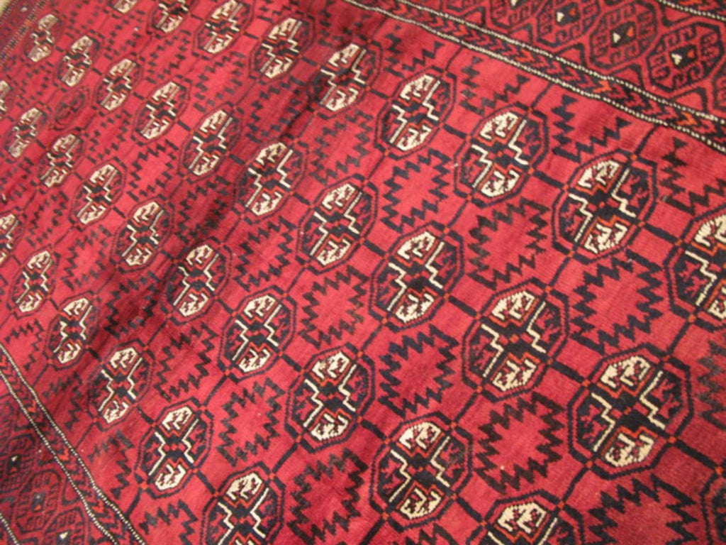 4' 0" x 6' 8" Vintage Turkmen Rug image 10