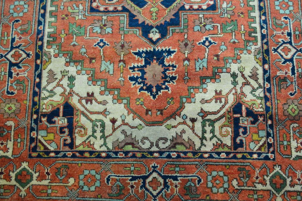 3' 8" x 6' 0" India Serapi Rug image 10