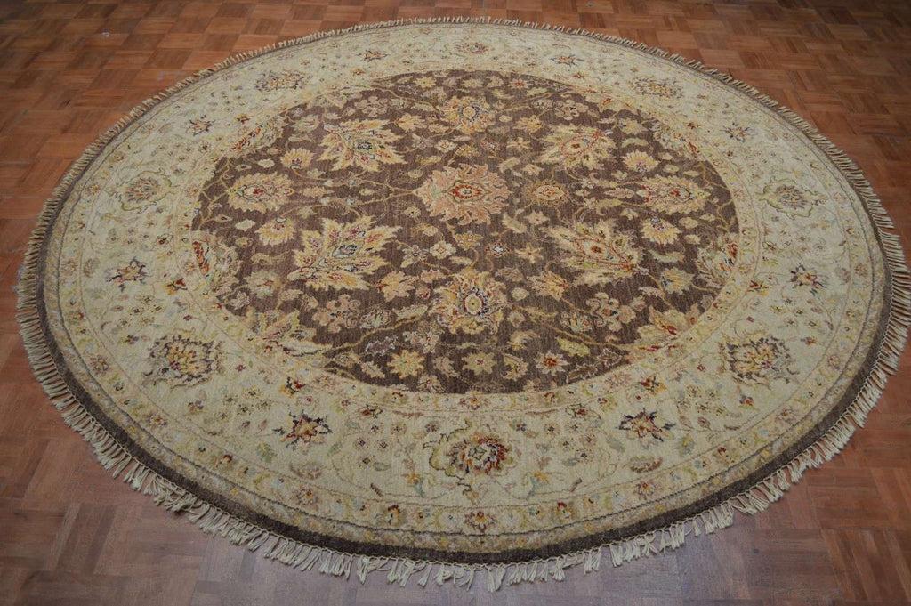 7' 9" x 8' 0" India Sultanabad Round Rug image 1