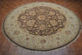 7' 9" x 8' 0" India Sultanabad Round Rug image 1