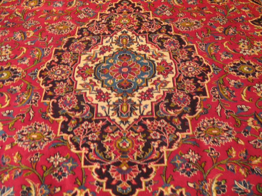 8' 2" x 11' 6" Persian Kashan Rug image 2