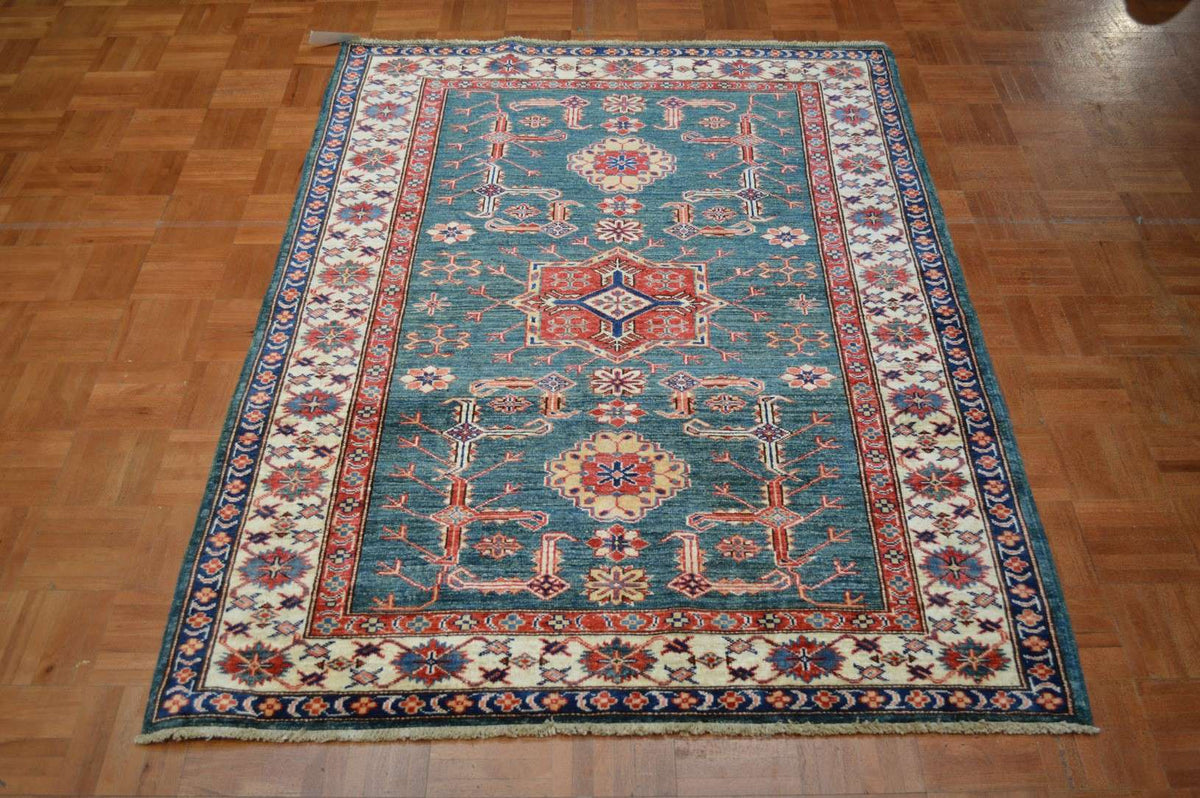 4' 0" x 5' 4" Pakistan Kazak Rug image 1