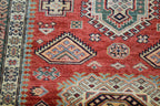 3' 4" x 4' 8" Pakistan Kazak Rug image 2