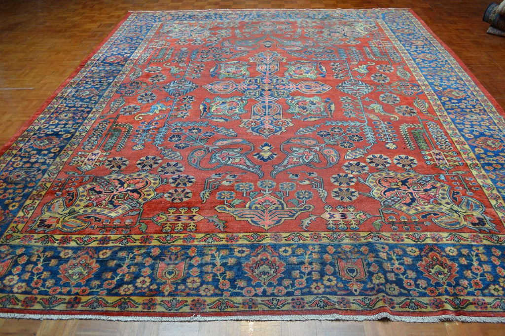 10' 5" x 13' 3" Persian Sarouk Rug image 1