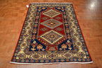4' 2" x 6' 4" Pakistan Shirvan Rug image 1
