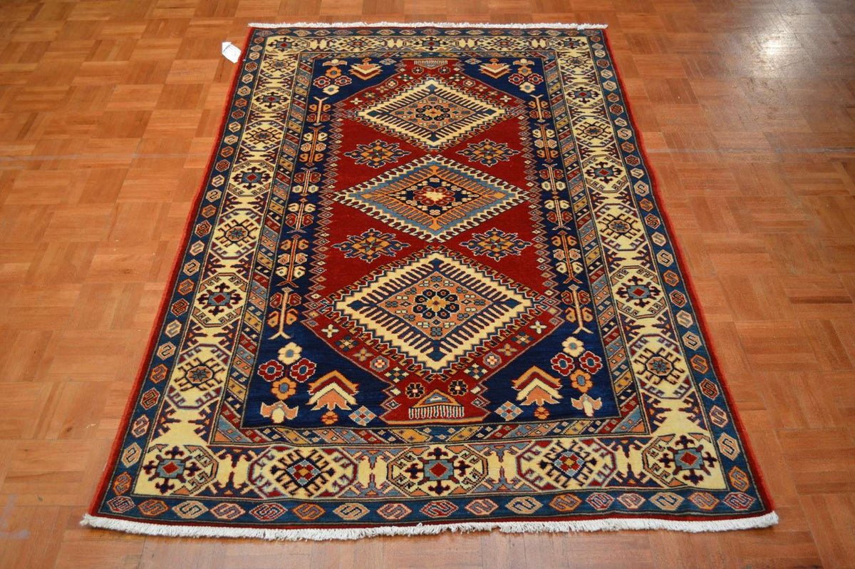 4' 2" x 6' 4" Pakistan Shirvan Rug image 1