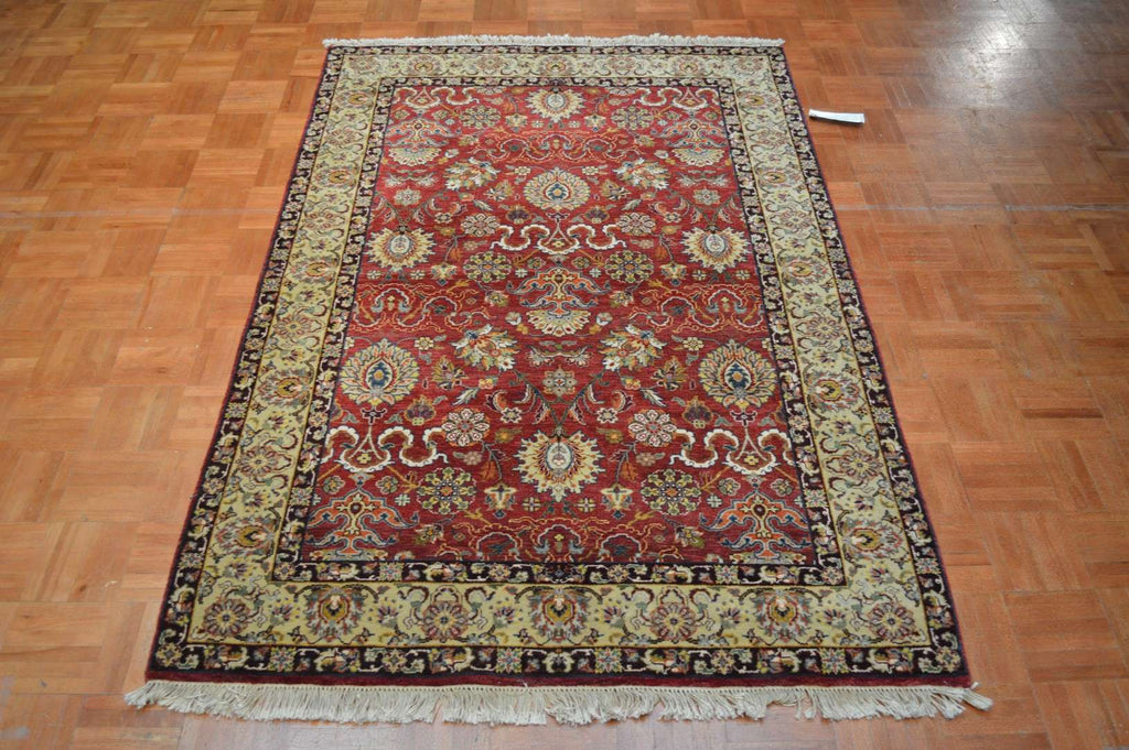 4' 0" x 5' 9" India Agra Rug image 1