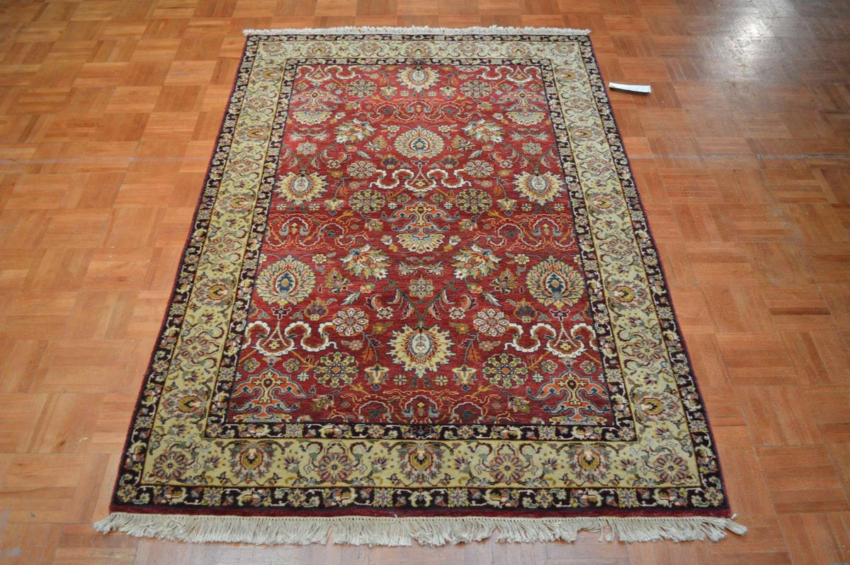 4' 0" x 5' 9" India Agra Rug image 1