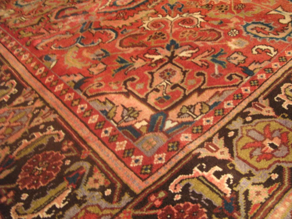 6' 9" x 9' 8" Persian Heriz Rug image 8