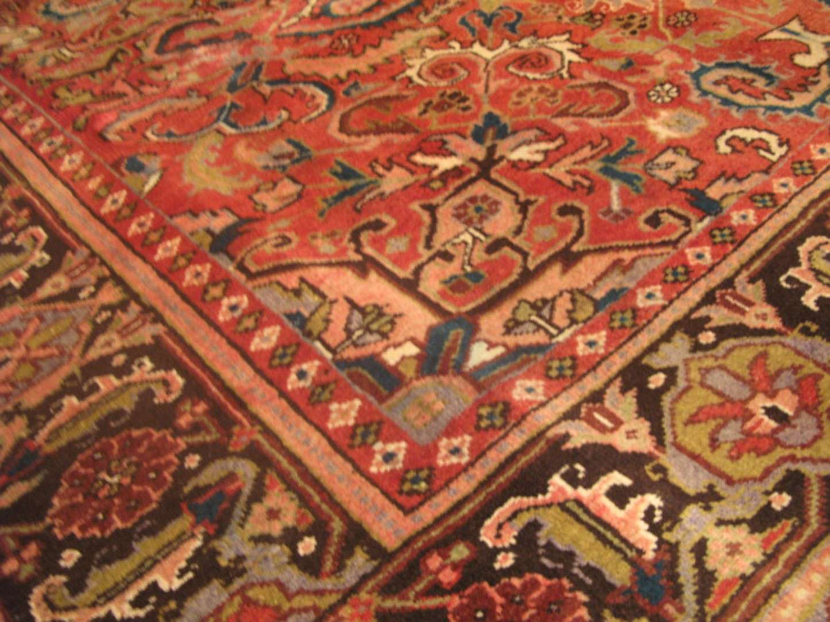 6' 9" x 9' 8" Persian Heriz Rug image 8