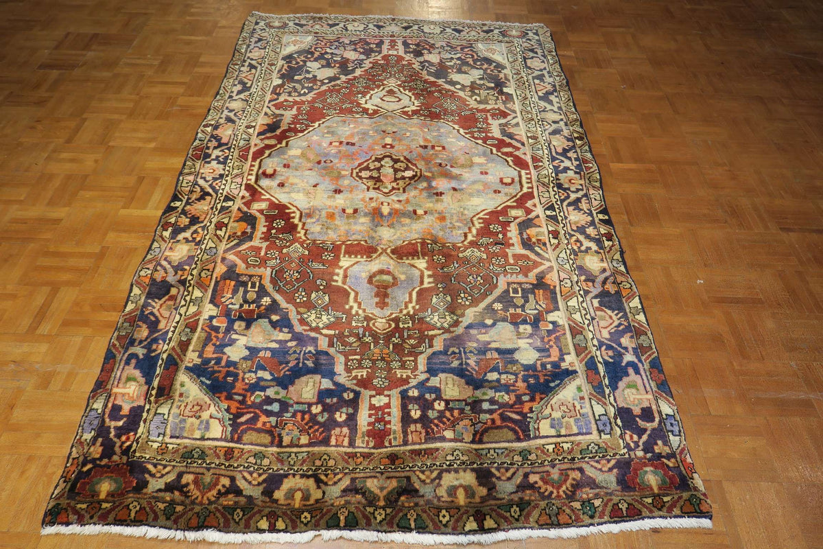 4' 3" x 7' 1" Persian Zanjan Rug image 11