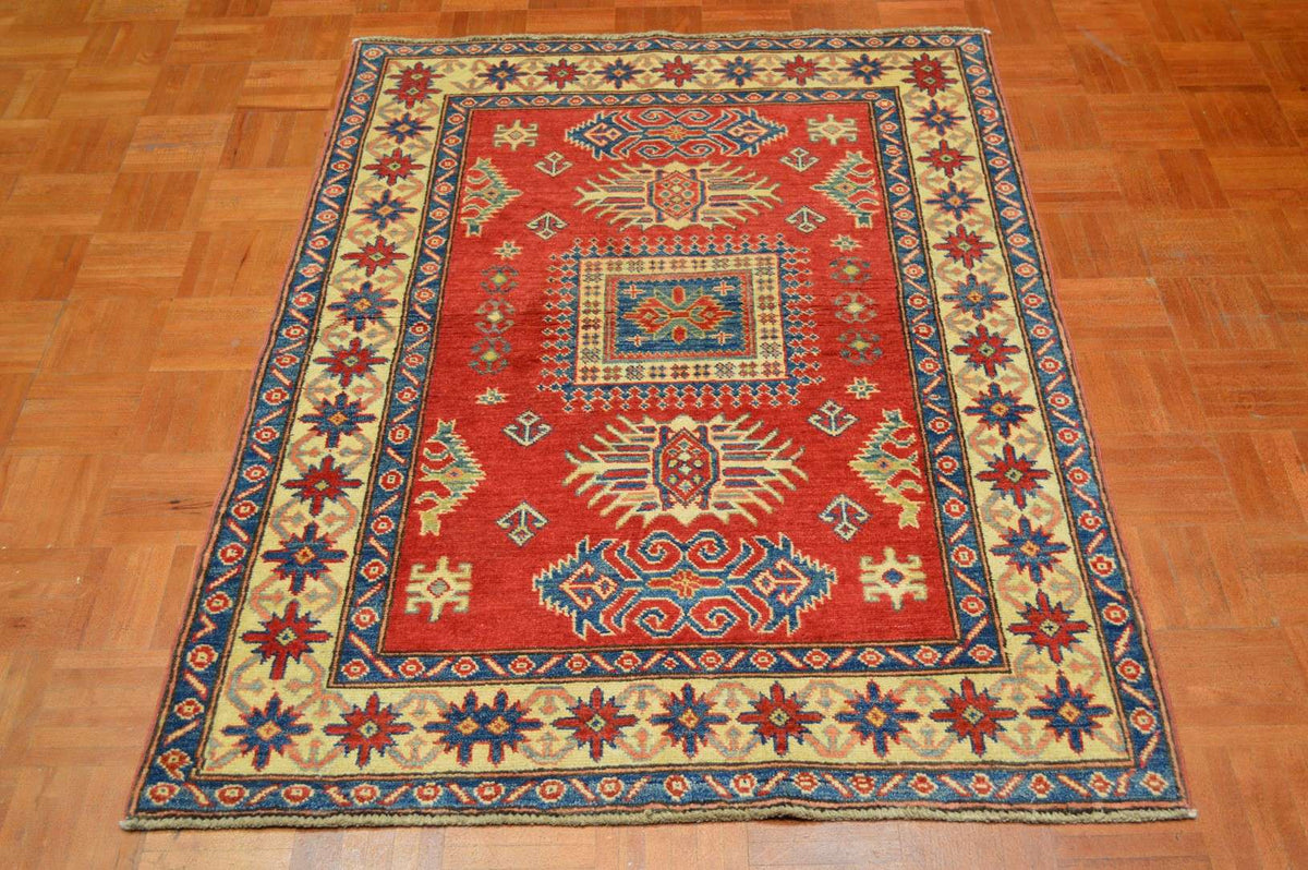 3' 6" x 4' 9" Pakistan Kazak Rug image 6