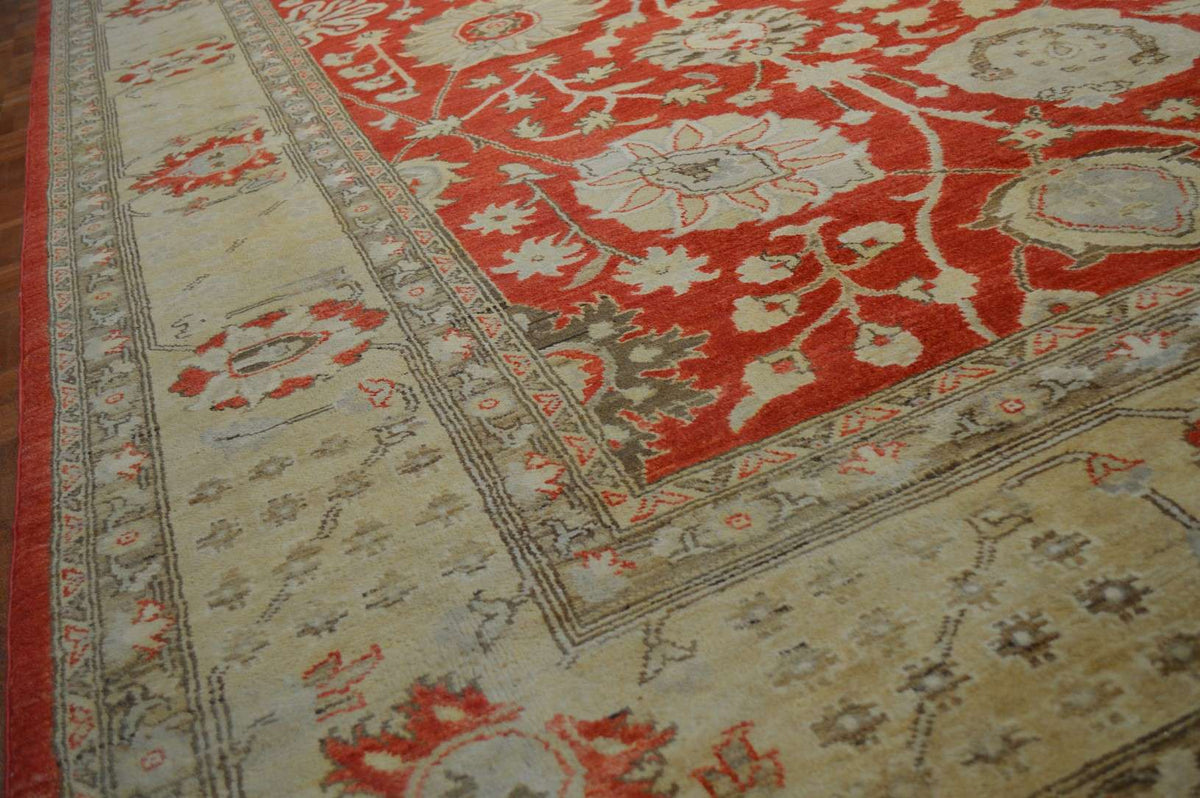 9' 8" x 13' 7" Pakistan Oushak Rug image 6