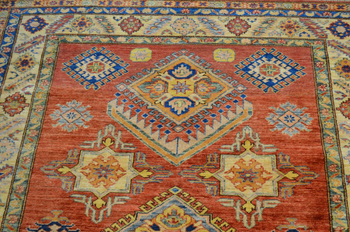 4' 8" x 6' 2" Pakistan Kazak Rug image 3