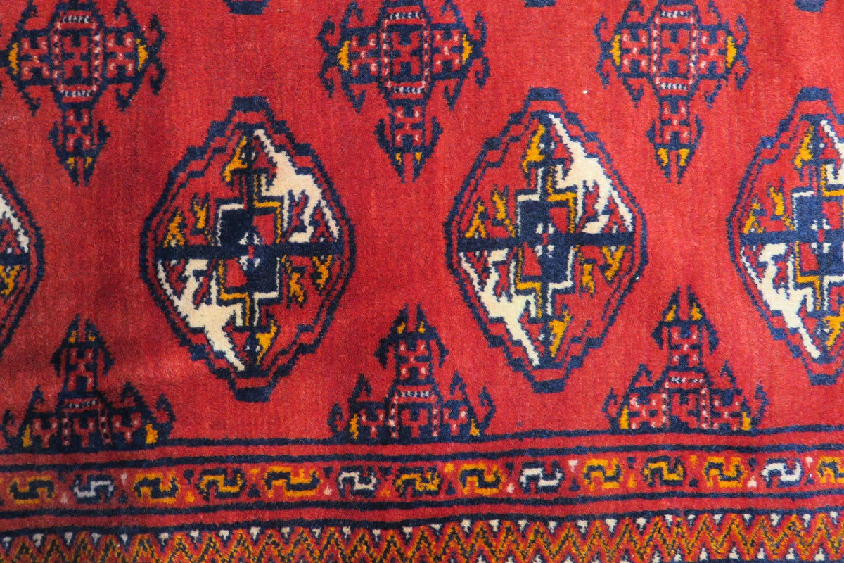 4' 9" x 5' 6" Persian Turkeman Rug image 5