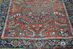 6' 6" x 9' 5" Persian Heriz Rug image 10