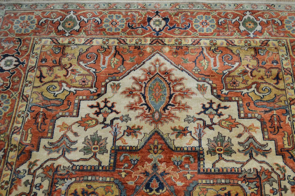 6' 0" x 8' 8" India Serapi Rug image 2