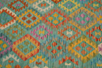 6' 6" x 9' 5" India Kilim Rug image 12