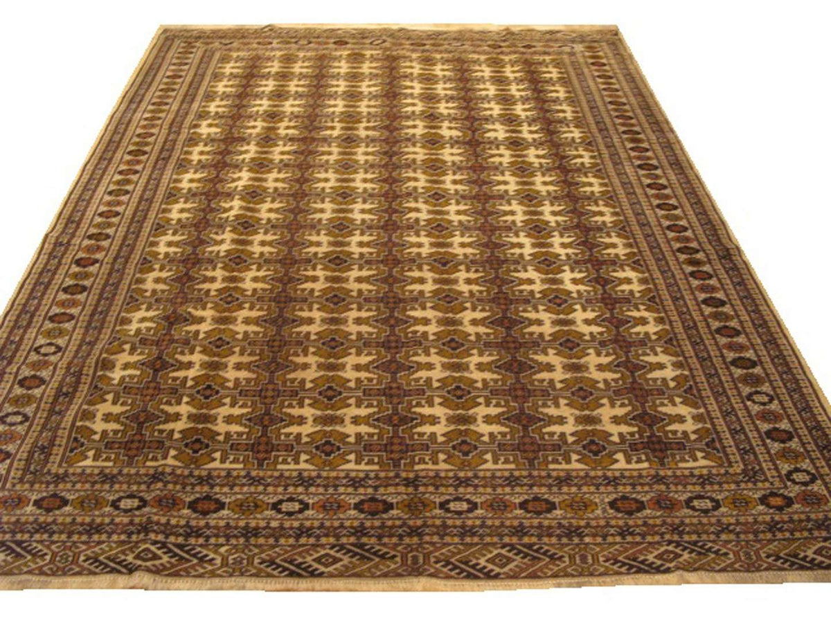 7' 2" x 9' 4" Persian Turkmen Rug image 0