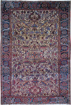 6' 8" x 10' 4" Persian Heriz Rug image 0