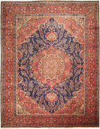 9' 8" x 13' 0" Persian Mashhad Rug image 0