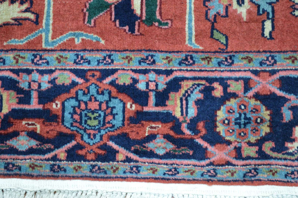 5' 9" x 9' 0" India Heriz Rug image 9