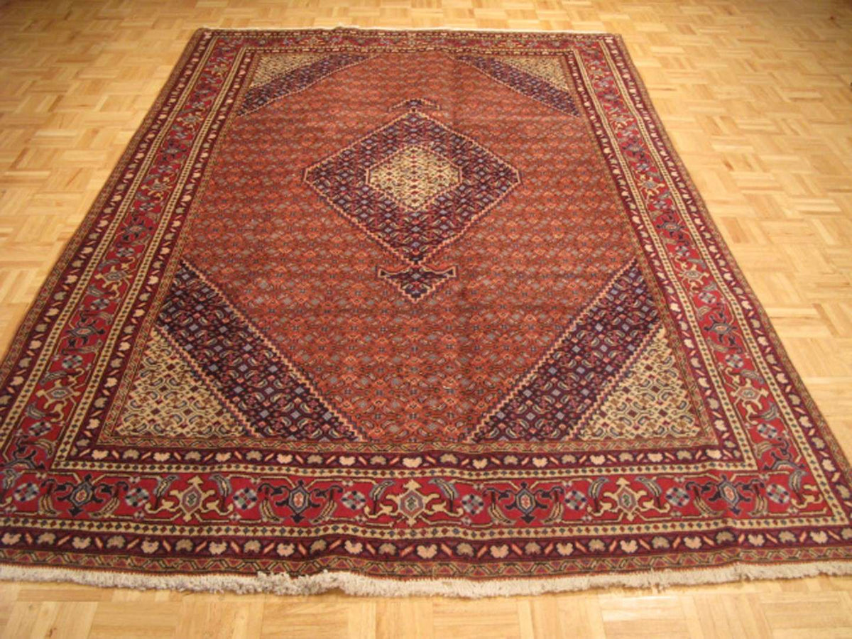 6' 4" x 9' 9" Persian Bijar Rug image 8
