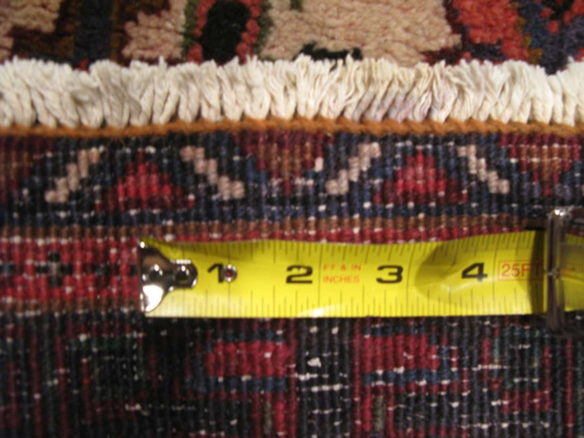 6' 8" x 9' 4" Vintage Heriz Rug image 12