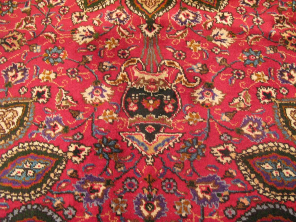 6' 8" x 9' 7" Persian Tabriz Rug image 5